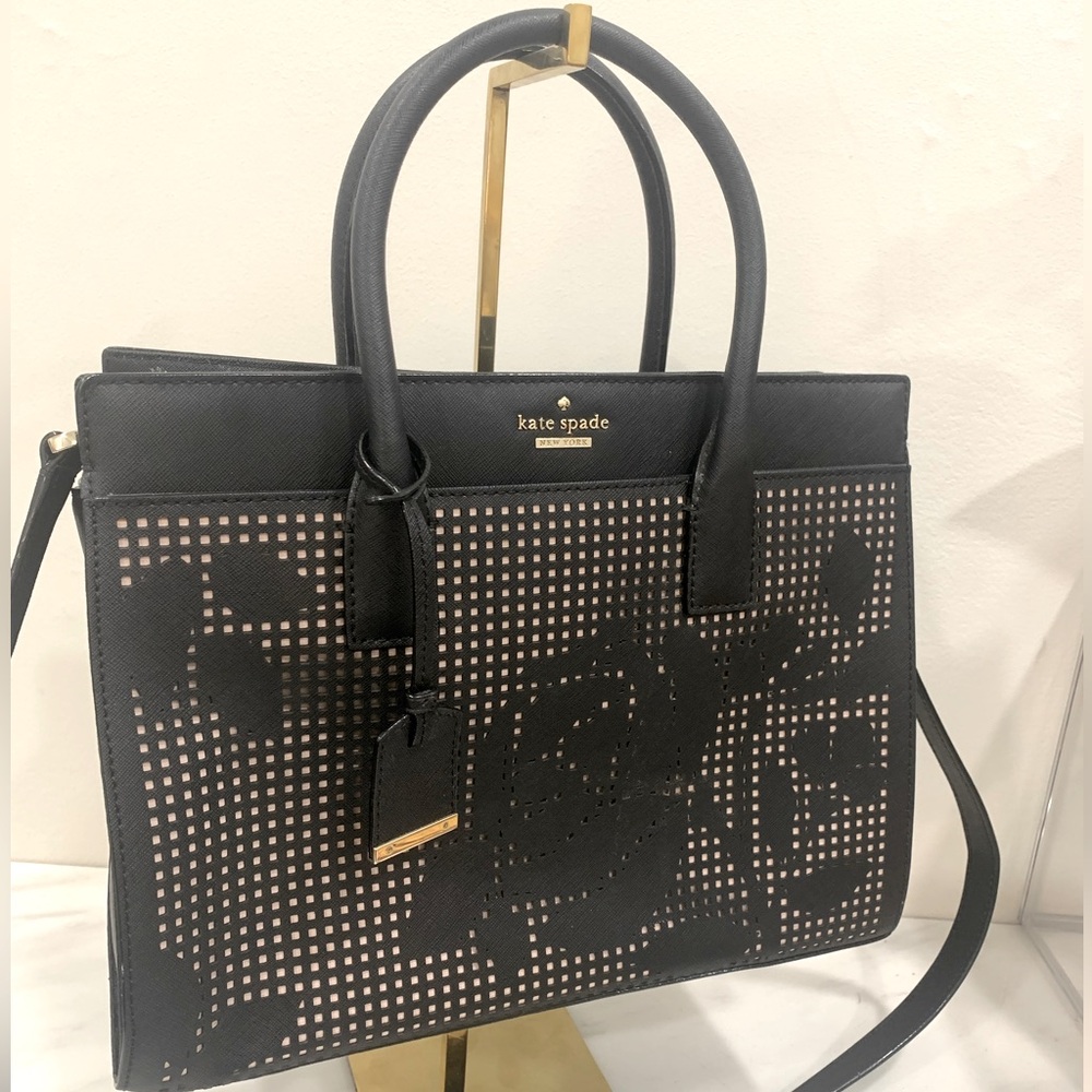 Kate Spade Cameron St. Perforated Rose Satchel